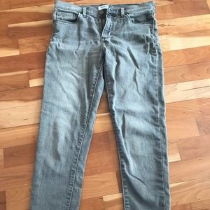 Banana republic gray skinny ankle jeans
